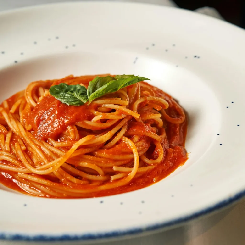 Macarrão com Sardinha e Molho de Tomate